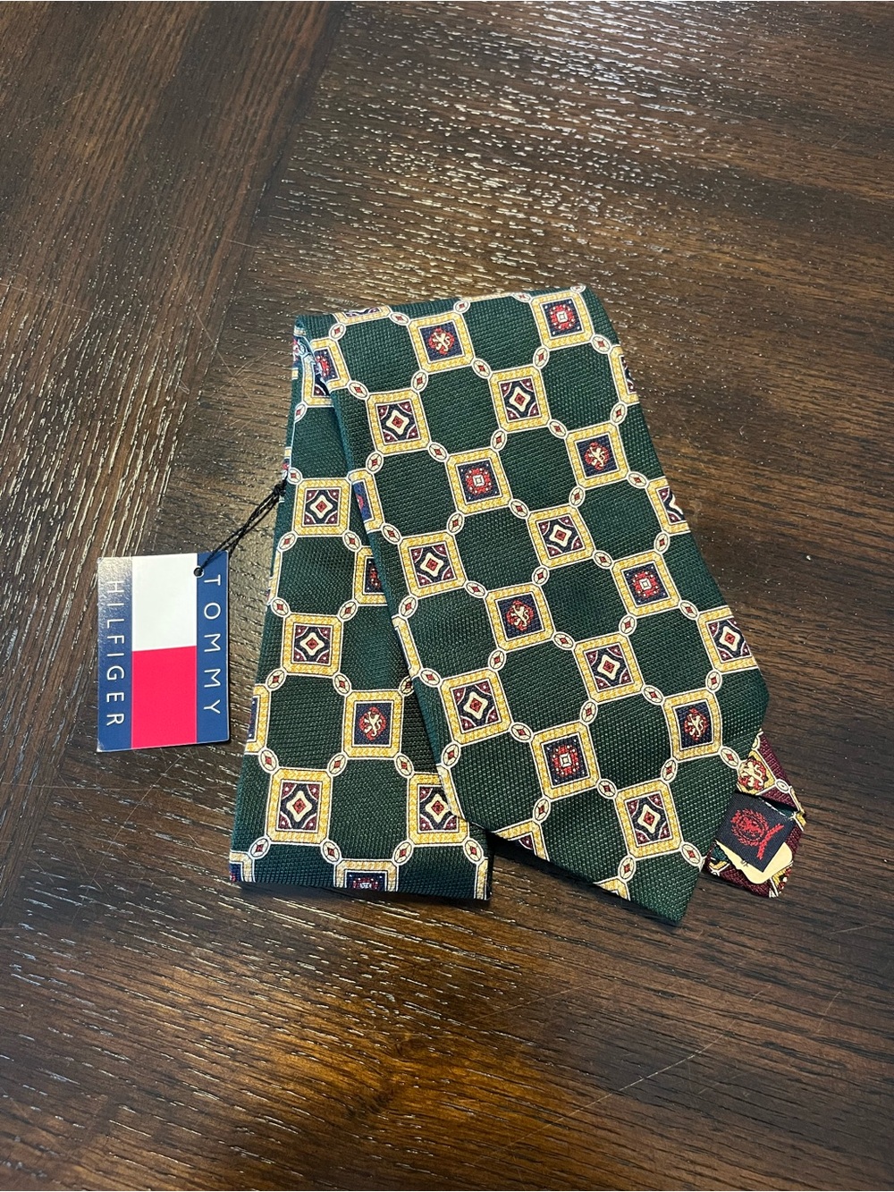 Vintage Deadstock Tommy Hilfiger Printed Tie